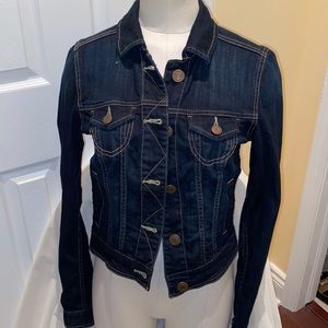 NWOT sexy dark blue classic denim jacket
